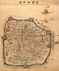 Ningbo Vieille carte 1800s.jpg