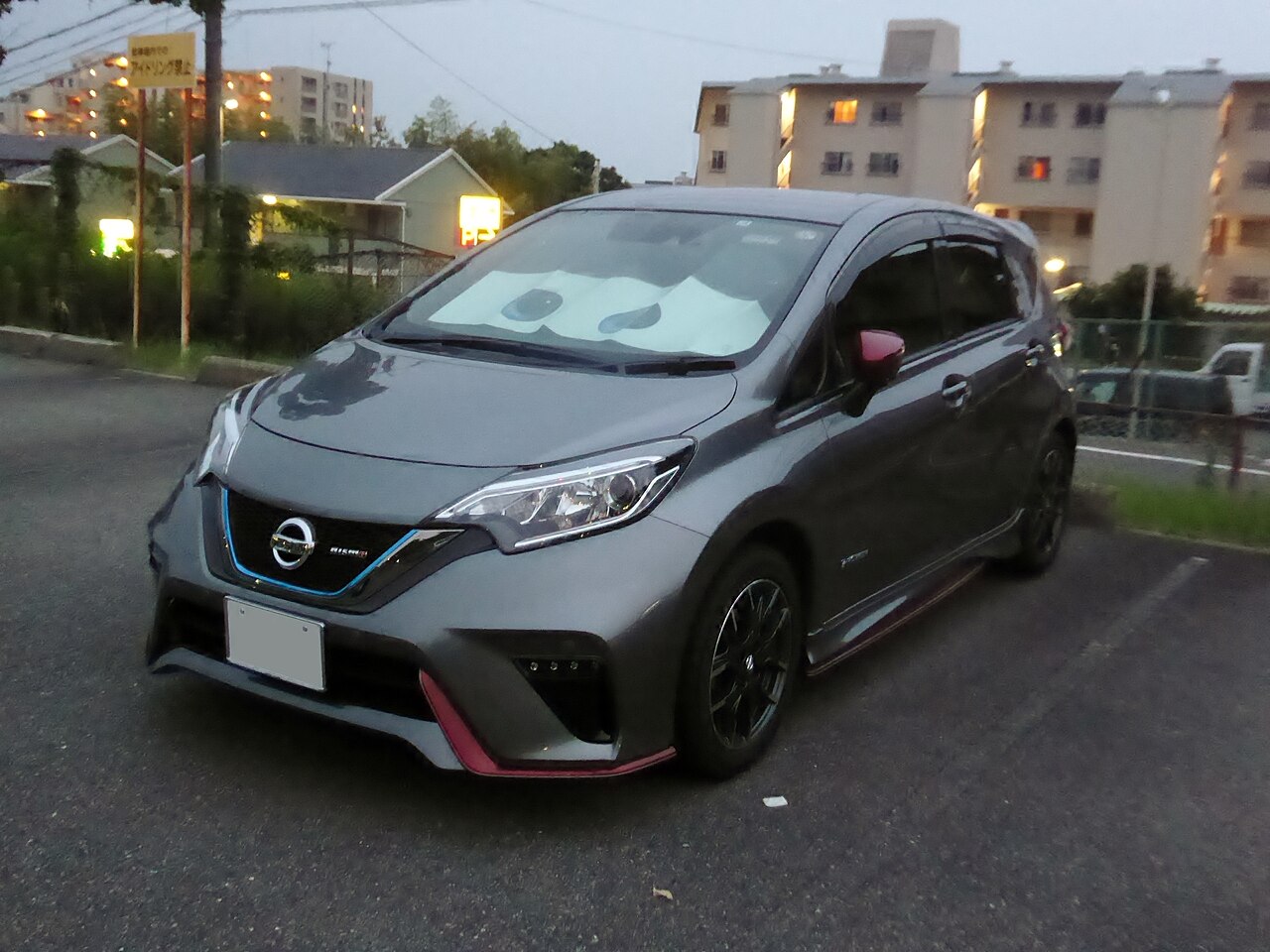 最新品低価[11196] NISSAN NOTE ノート　HE12 左ドアミラー 12ピンカメラ・ウインカー付き 外装