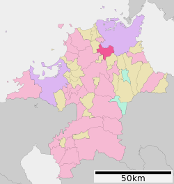 Lokasi Nōgata di Fukuoka Prefecture