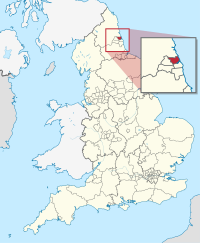 North Tyneside okulunun İngiltere şehrindeki konumu