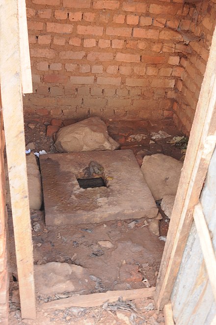 School toilet in Burundi