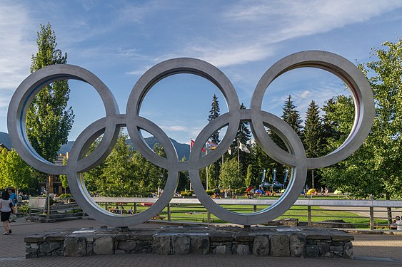 Olympische Ringe in Whistler (Kanada)