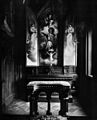 Das Oratorium, ein kleiner Andachtsraum neben dem Schlafzimmer in der königlichen Wohnung von Schloss Neuschwanstein, Fotografie um 1900