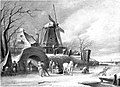 Oud-Holland vol 058 Onbekende Meesters - Onbekende Werken ill 002 Wintergezicht bij een Hollandsch dorpje.jpg