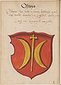 герб Остоя в „Регалии и скъпоценности на краля и Полското кралство“ от ок. 1470 г.