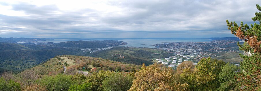 Socerb, panoramski pogled sa zamka