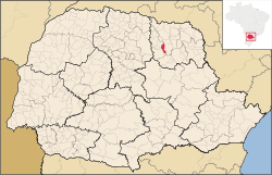Localização no estado do Paraná