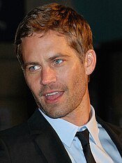 Furious 7 marked the final film performance of Paul Walker, who died in a car crash in 2013. The film is dedicated to his memory. PaulWalkerEdit-1.jpg