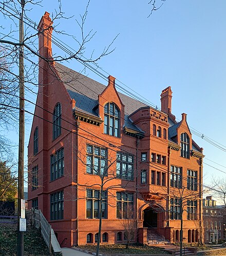 Pembroke Hall (1897) houses the administrative offices of the Pembroke Center for Teaching and Research on Women