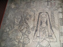 William Wynnesbury of Pillaton Hall and his wife. From their memorial, in the floor of the south chancel aisle, St. Michael's church. Penkridge St Michael - William Wynnesbury tomb 1502.jpg