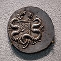 Pergamon - 160-150 BC - silver cistophoric tetradrachm - cista mystica with serpent - quiver with two serpents - Berlin MK AM 18203104