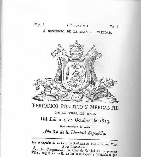 File:Periódico Político y Mercantil de la villa de Reus.jpeg