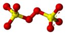 Structure sphérique 3D du dication peroxodisulfate