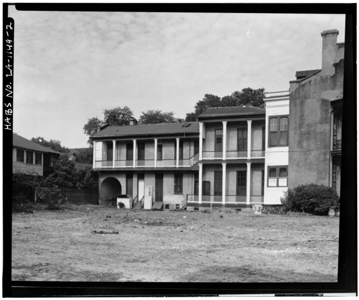 File:Photocopy of photograph (from collection of Mr. Koch, architect, New Orleans, Louisiana) Mr. Koch, Photographer, Date unknown EXTERIOR FRONT, LEFT SIDE - Gaudet House, Chestnut HABS LA,36-NEWOR,80-2.tif