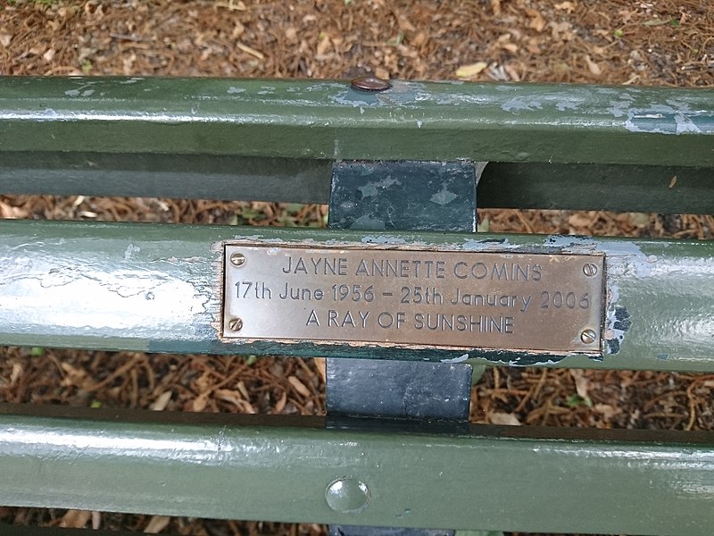 File:Photograph of a bench (OpenBenches 529).jpg