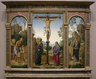 <i>Galitzin Triptych</i> Triptych by Perugino