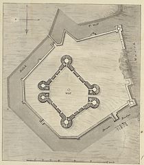 Plan of Rhuddlan castle