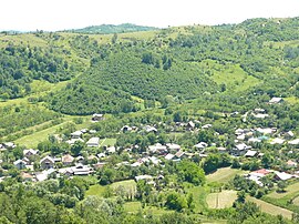 Panoramic view of Poiana Copăceni village