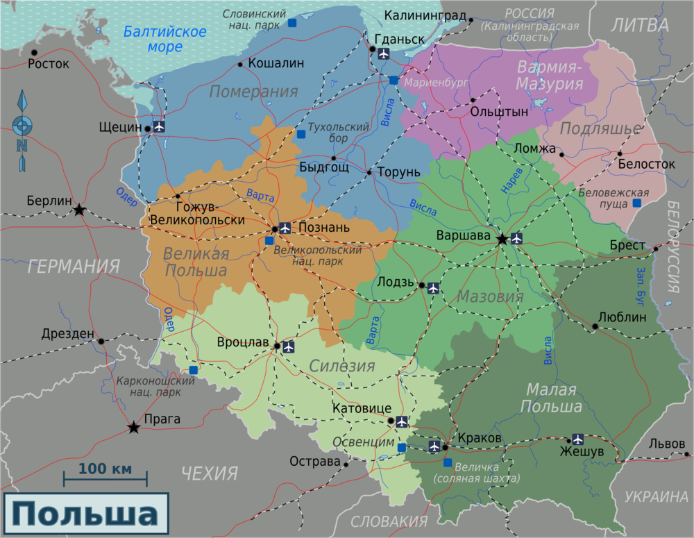 Польша расположена. Политическая карта Польши. Административное деление Польши карта. Географическая карта Польши. Малая Польша карта.