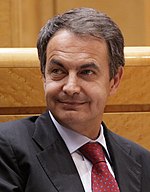 Presidente de España Rodríguez Zapatero en el Senado en marzo de 2011 (cropped).jpg