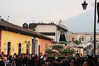 Processie in Antigua, Guatemala