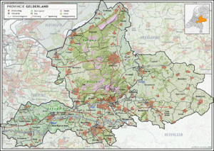 Clickable map of Gelderland