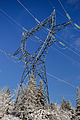 * Nomination Transmission tower in the Vosges mountains 0x010C 20:55, 2 February 2015 (UTC) * Promotion  Comment Impressive but contrast is too harsh. Snow on trees is overexposed, and so is the frost on the wires, pylon, and insulators. Sky looking over-saturated. Pity the rightmost insulator is cut off. Can you rework this? --Kreuzschnabel 06:55, 4 February 2015 (UTC)  Done, thanks for the comment! 0x010C 12:39, 5 February 2015 (UTC) OK for me. Mattbuck 10:16, 8 February 2015 (UTC)