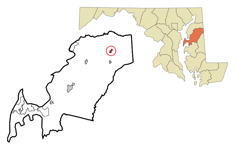 File:Queen Anne's County Maryland Incorporated and Unincorporated areas Sudlersville Highlighted.svg