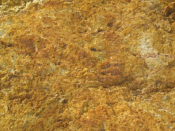 A close-up shot of rock in the mountains surrounding Queenstown