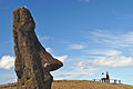 Un moai en Isla de Pascua