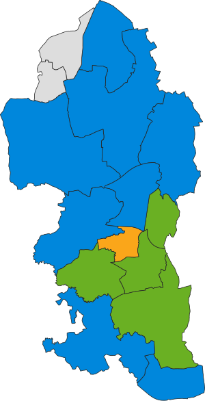 Reigate and Banstead UK ward map 2022.svg