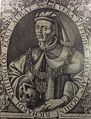 Original portrait with Skull, by Renold Elstracke circa 1590, possibly 1605