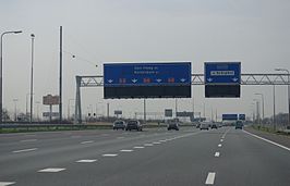 De E19/A4 bij Schiphol