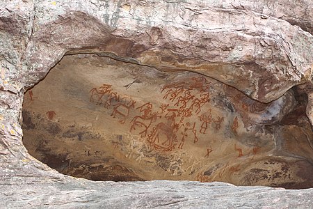 Bhimbetka rock painting