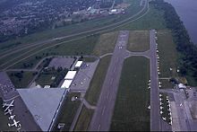 Aerial of the airport