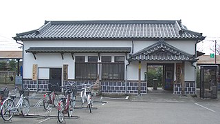 <span class="mw-page-title-main">Sagarahan-Ganjōji Station</span> Railway station in Hitoyoshi, Kumamoto Prefecture, Japan