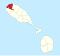 English: Location of en:Saint Paul Capisterre in Saint Kitts and Nevis