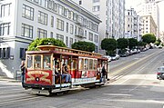 San Francisco Cable Car on Pine Street