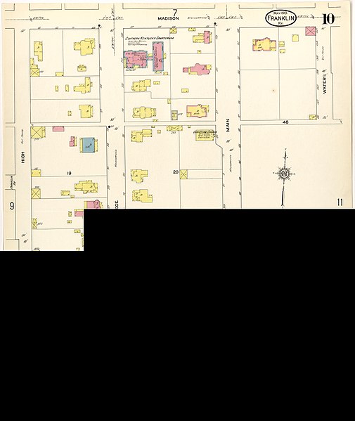 File:Sanborn Fire Insurance Map from Franklin, Simpson County, Kentucky. LOC sanborn03167 006-10.jpg