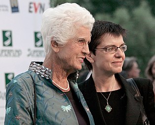 Freda Meissner-Blau and Madeleine Petrovic