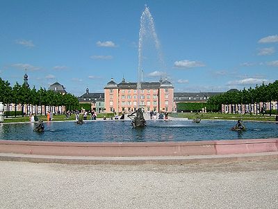 Palacio de Schwetzingen (desde el jardín)