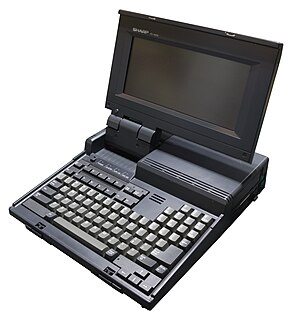 Sharp PC-4500 1987 laptop computer by Sharp Electronics