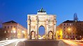 ◆2013/06-32 ◆Category File:Siegestor München abends.jpg uploaded by Der Wolf im Wald, nominated by Der Wolf im Wald