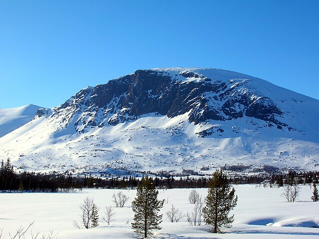 Skogshorn in Hemsedal, one of many high mountains in Hallingdal