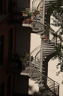 stählerne Wendeltreppe in Berlin - spiral staircase in Berlin