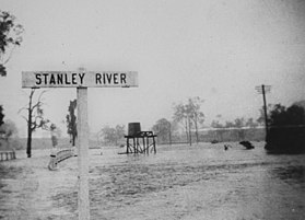 Hochwasser (1927) am Stanley River