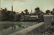 Chillagoe Company's dam and pumping station, circa 1910 StateLibQld 2 66972 Chillagoe Company's dam and pumping station, Chillagoe, North Queensland, ca. 1910.jpg