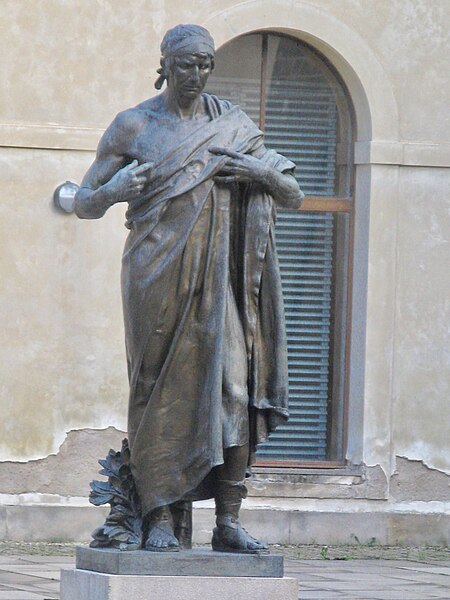 File:Statue near St. George's Basilica (Prague Castle).jpg