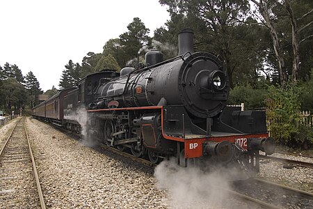 Паровоз BB18¼ class, железная дорога Зигзаг, Новый Южный Уэльс, 2008 год