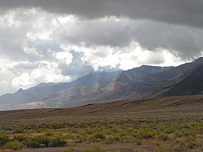 Steens Mountain, a fault-block mountain in Eastern Oregon.